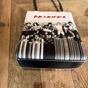 Black and White Friends Themed Men's Bag